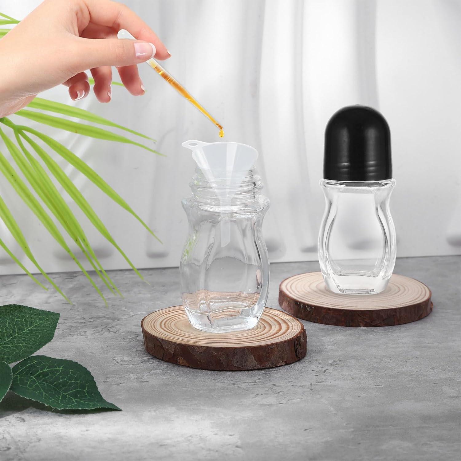 Botellas de Rodillo de Vidrio Xyulaan 30ml para Aceites Esenciales