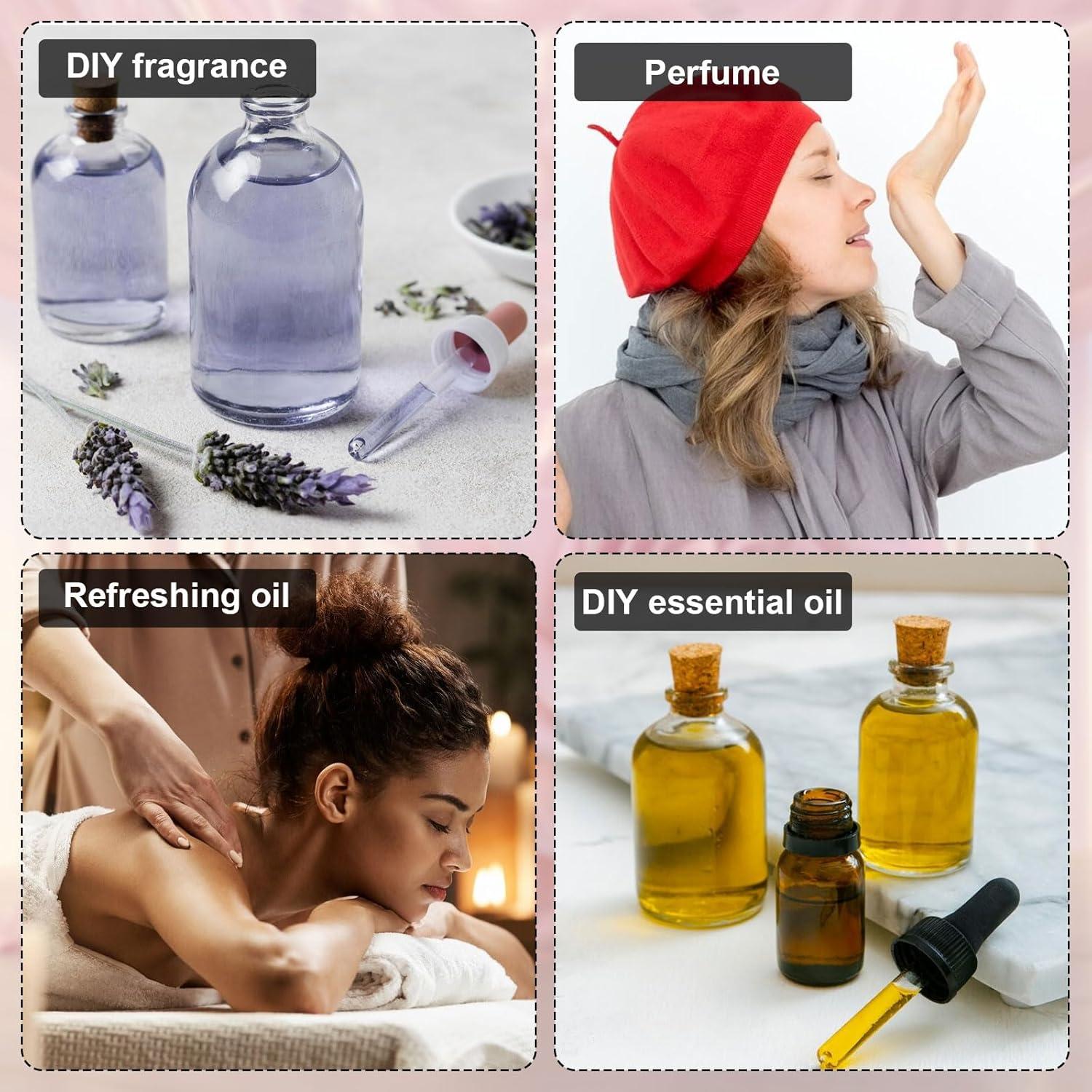 Botellas de Rodillo de Vidrio Xyulaan 30ml para Aceites Esenciales