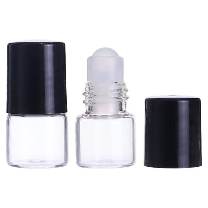 12 Botellas de Vidrio Mini Roll On UUYYEO 1ml para Aceites Esenciales