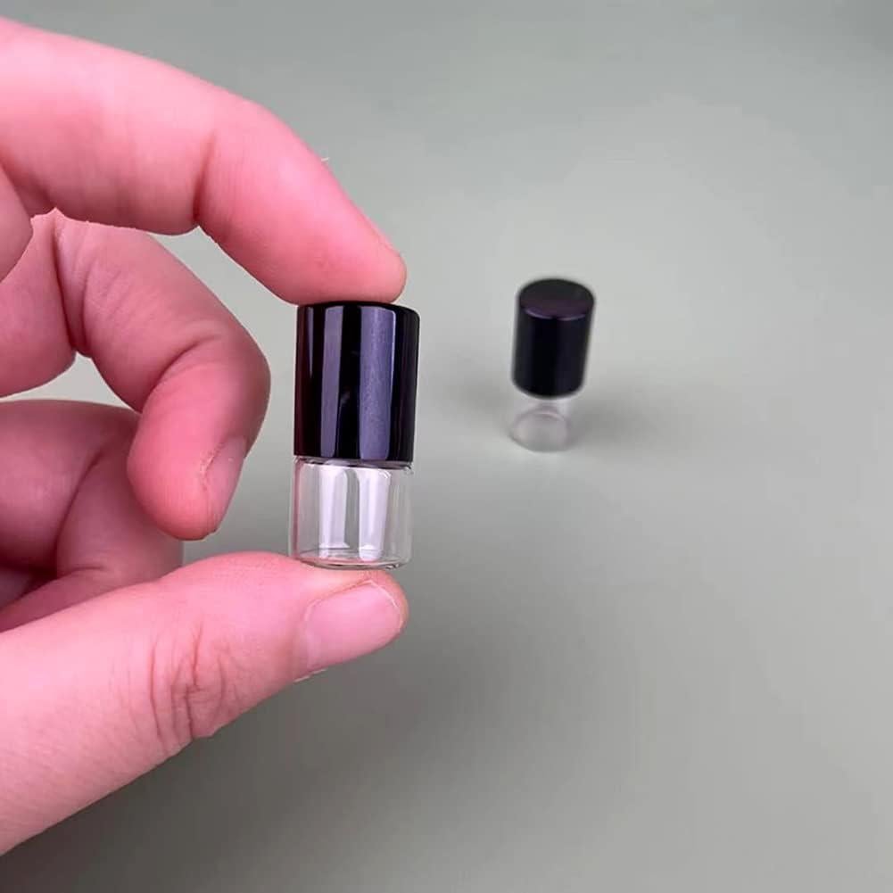 12 Botellas de Vidrio Mini Roll On UUYYEO 1ml para Aceites Esenciales