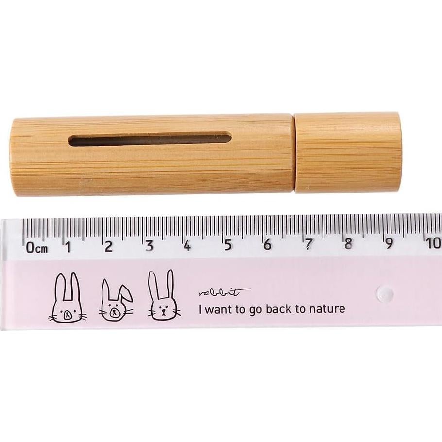 5 Botellas de Rodillo 10ml Pokinge con Apariencia de Madera