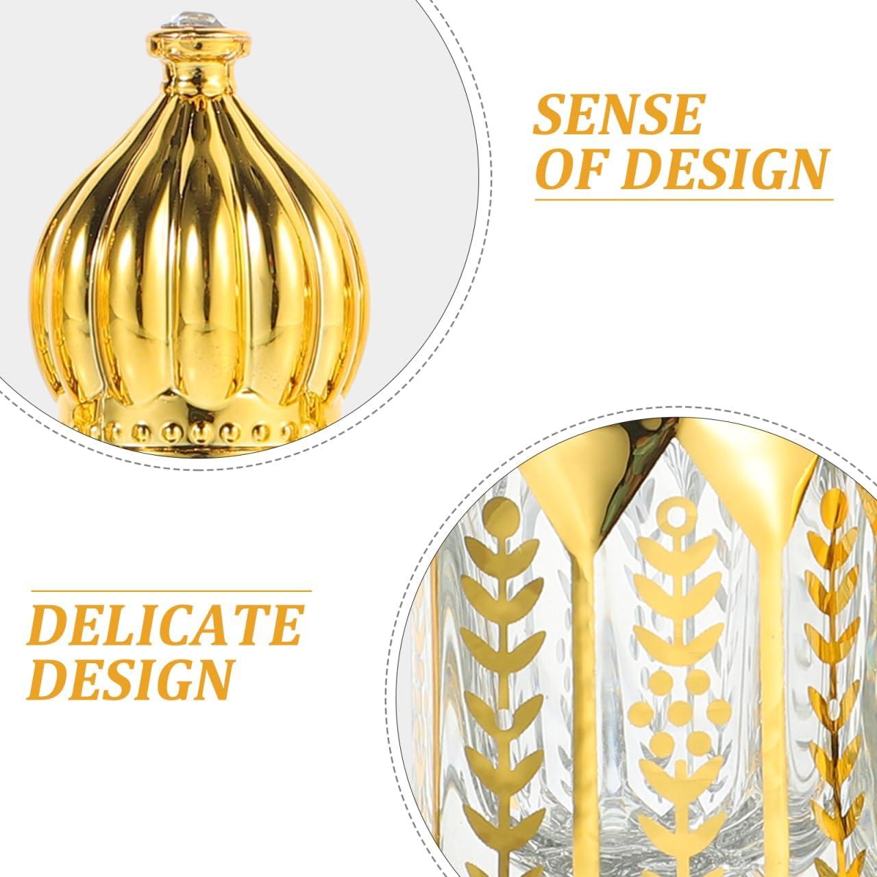 Set de 4 Botellas de Rodillo de Vidrio 6ml Healeved A Prueba de Fugas