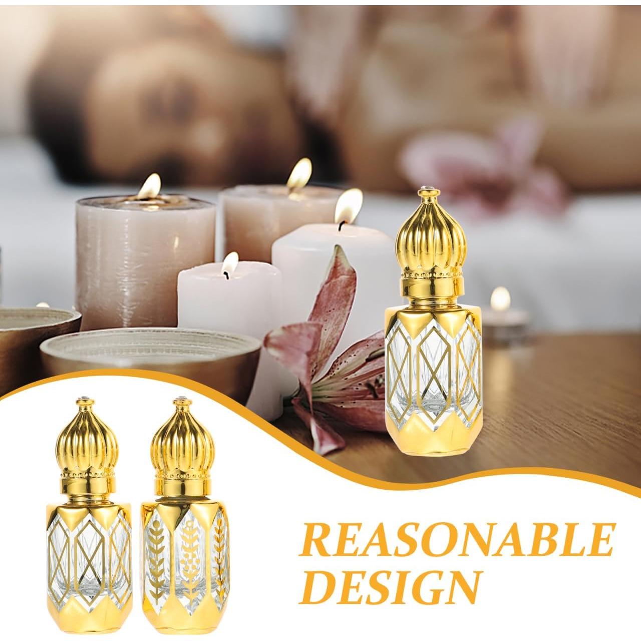 Set de 4 Botellas de Rodillo de Vidrio 6ml Healeved A Prueba de Fugas