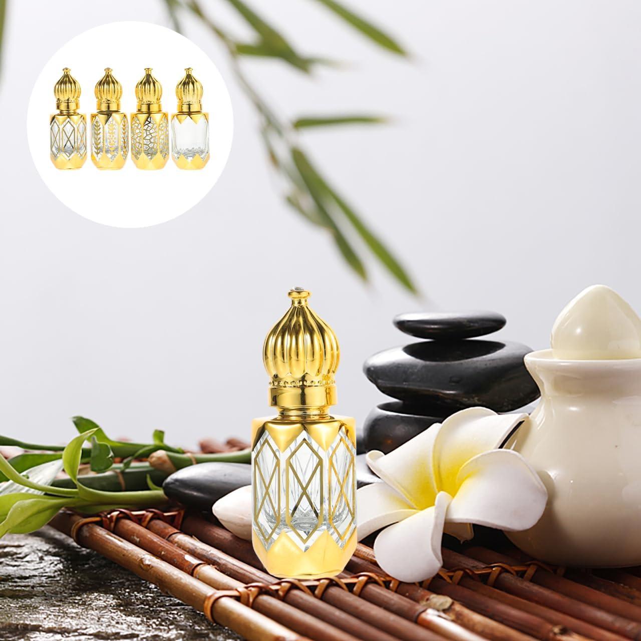 Set de 4 Botellas de Rodillo de Vidrio 6ml Healeved A Prueba de Fugas