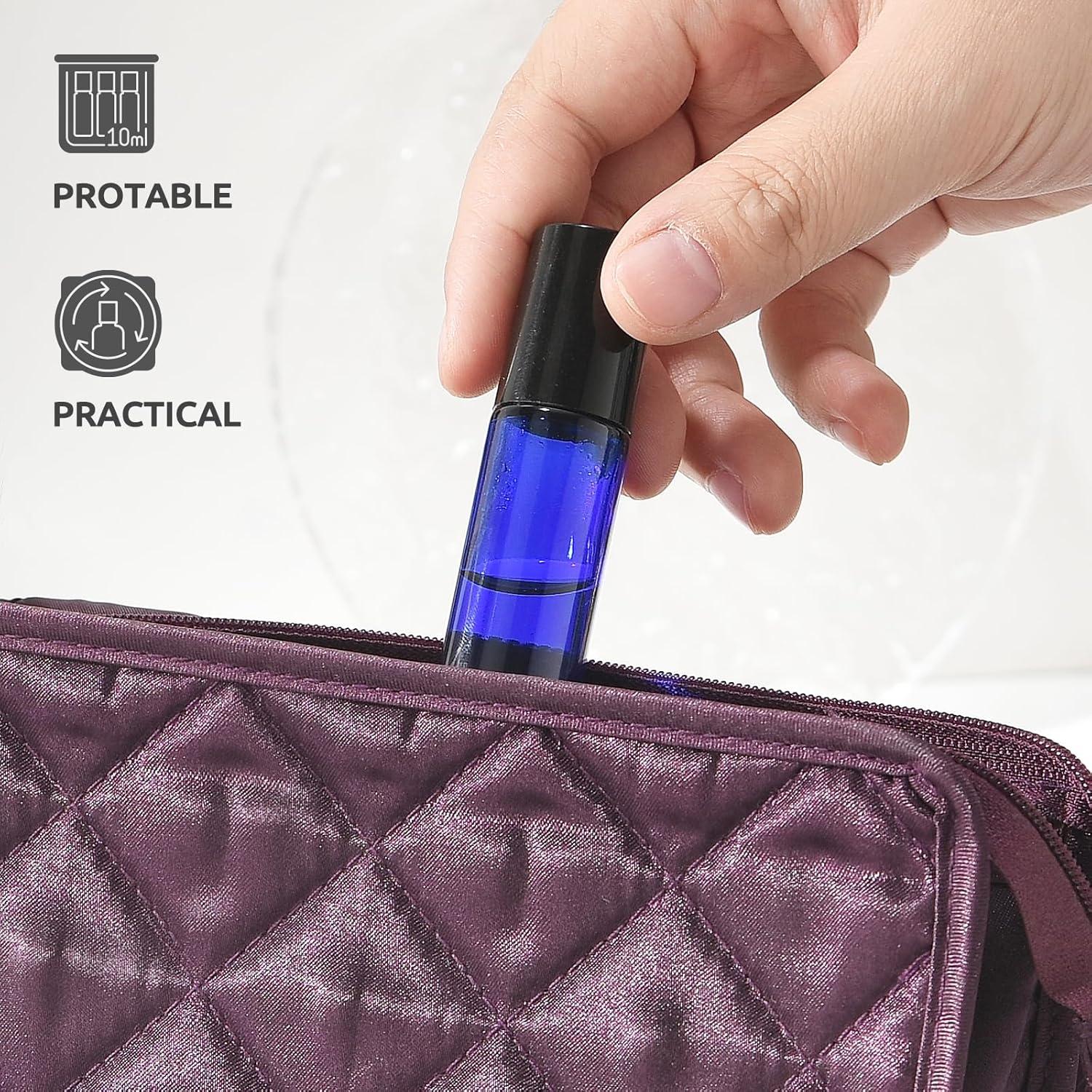 Botellas de Rodillo 10ml Bofessor - Pack 4 Vidrio UV con Accesorios