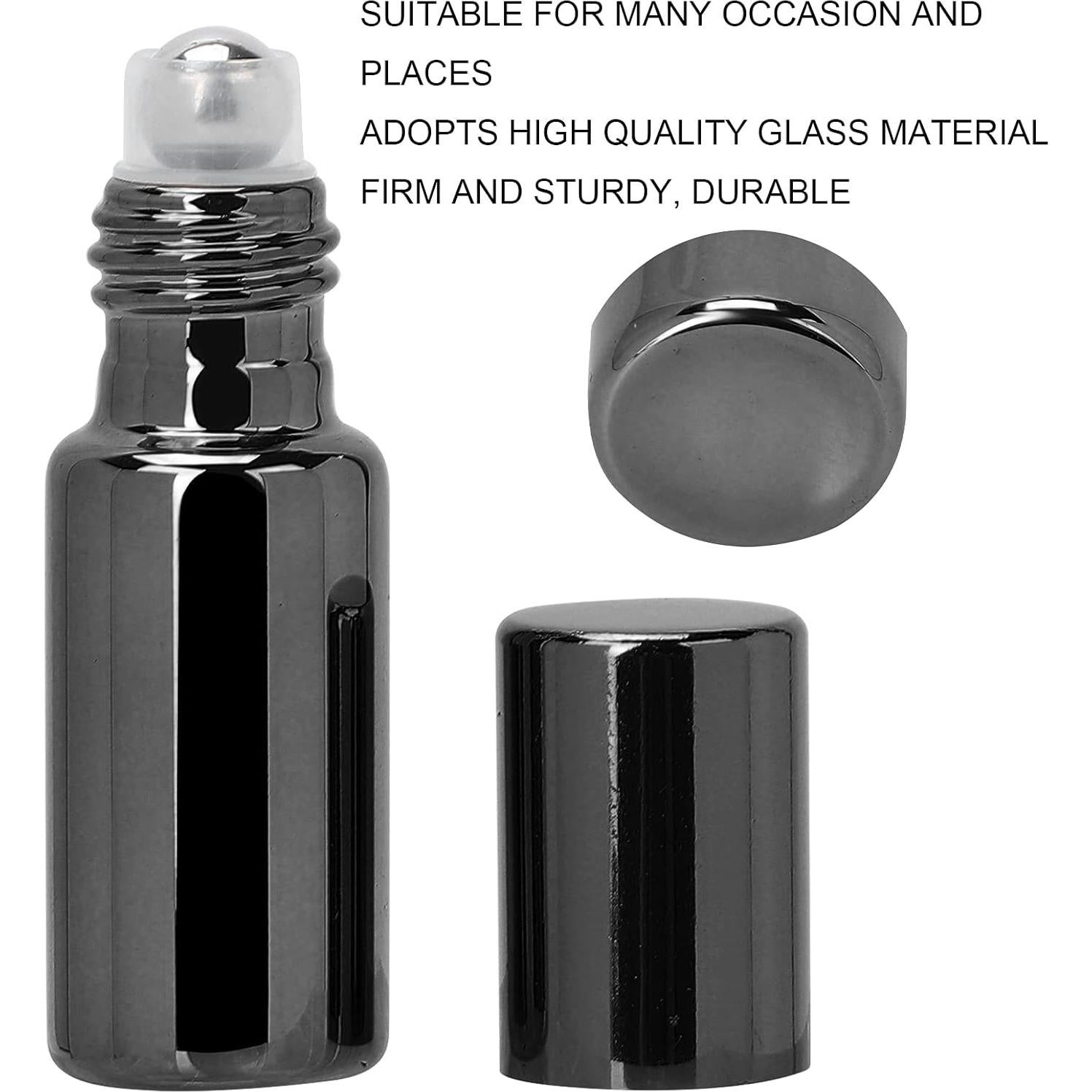 Set de 3 Botellas Roll On de Vidrio 5ml Genérico Reutilizables