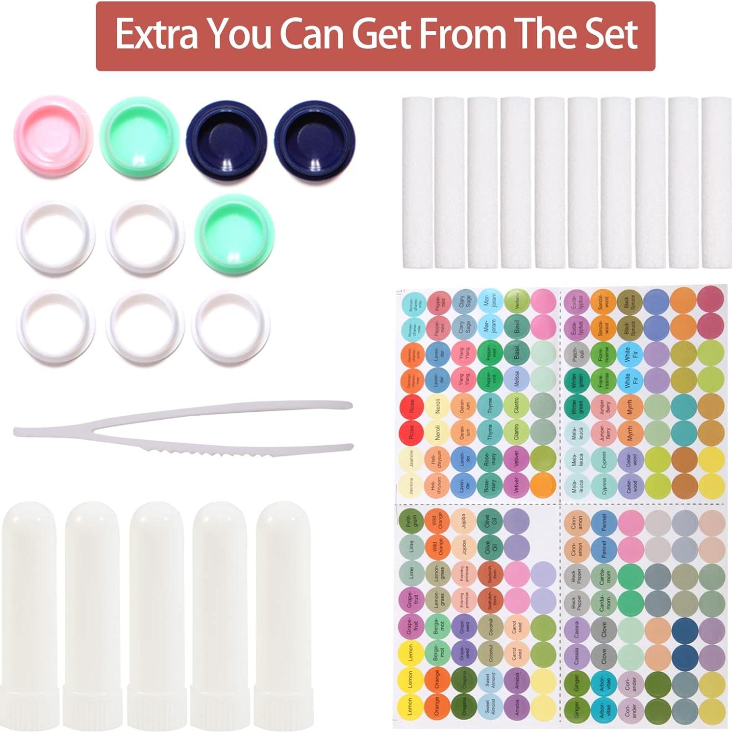 Juego de 120 Inhaladores Nasales de Aceite Esencial ifin