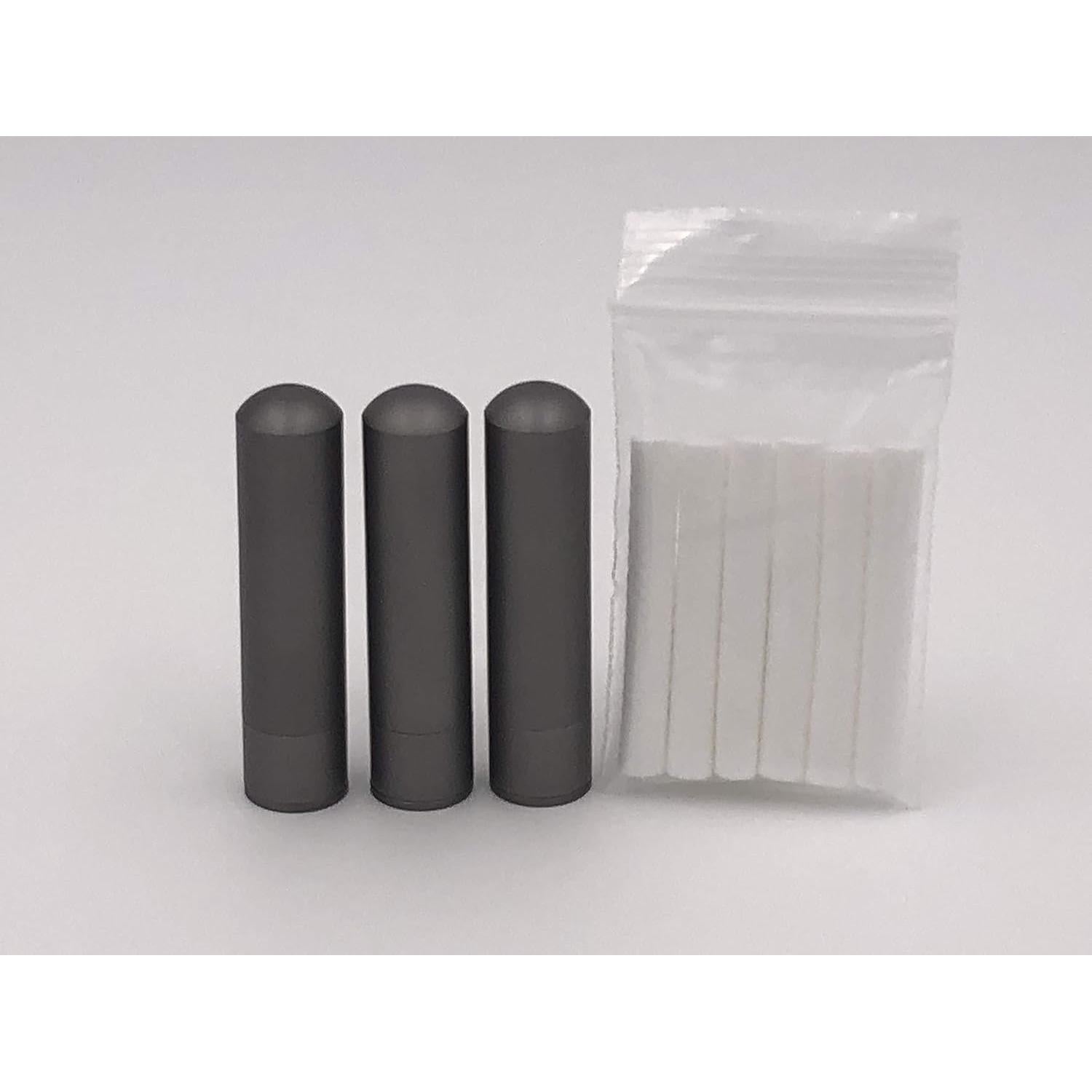 Inhaladores de Aromaterapia EBI - 3 Tubos de Aluminio Reutilizables