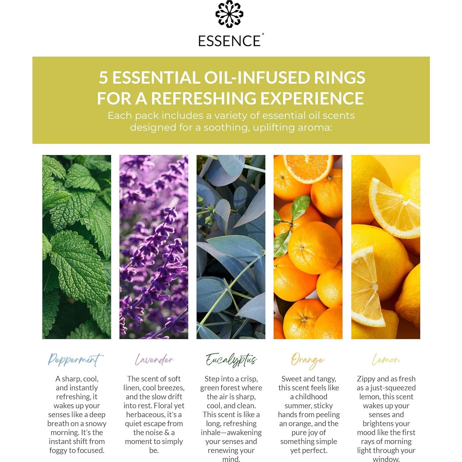 Kit de Inicio Aromaterapia Portátil Essence - 5 Fragancias