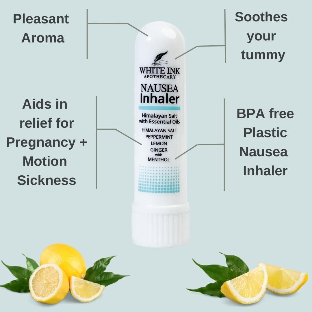 Inhalador Natural para Nauseas White Ink | Aceite Esencial