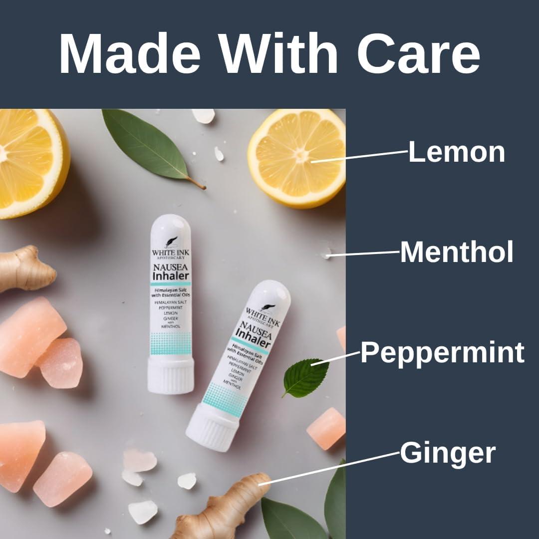 Inhalador Natural para Nauseas White Ink | Aceite Esencial