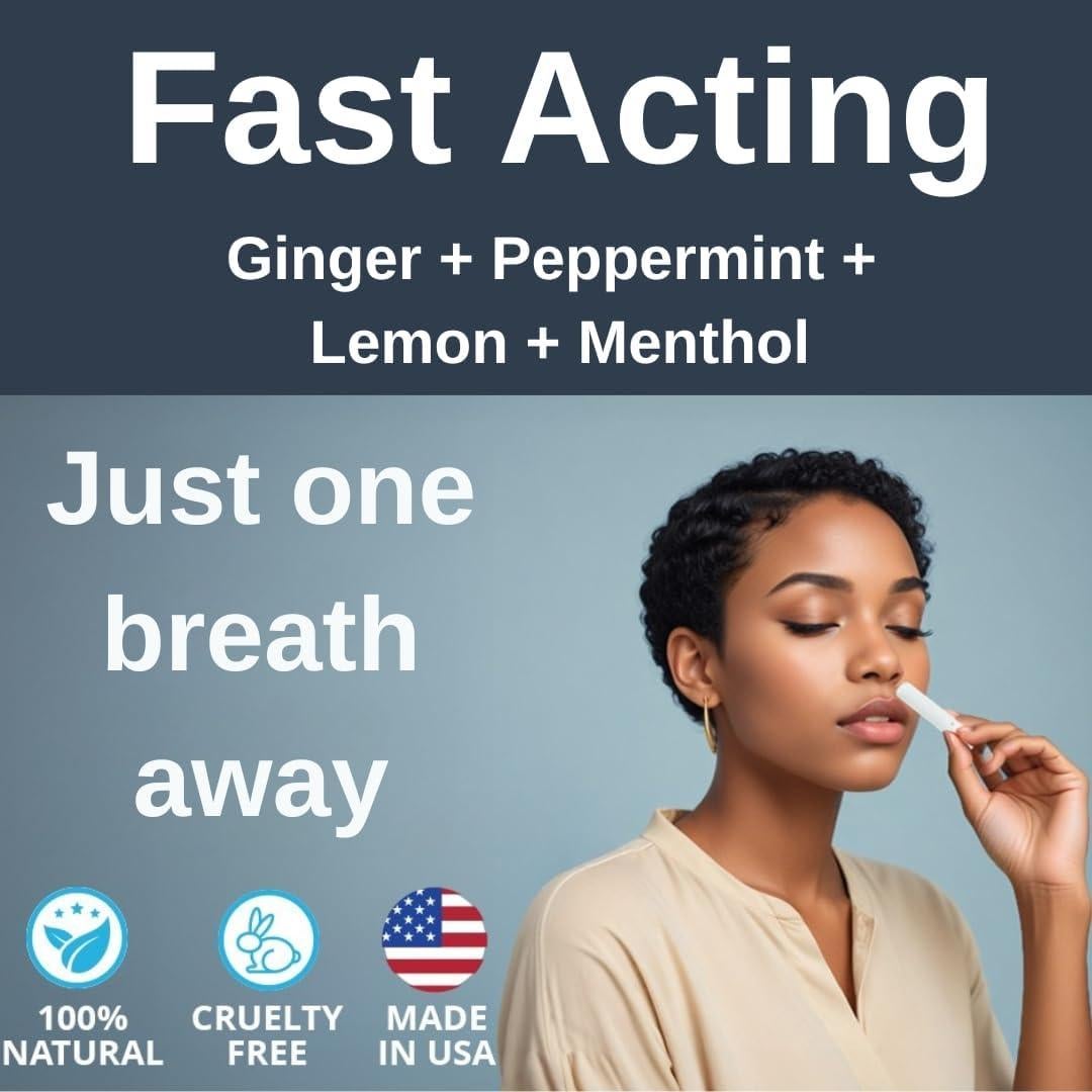 Inhalador Natural para Nauseas White Ink | Aceite Esencial