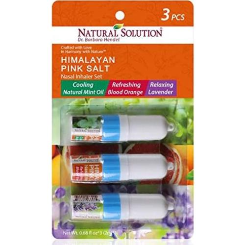 Inhalador Nasal de Sal Rosa del Himalaya WBM - 3 Aromas