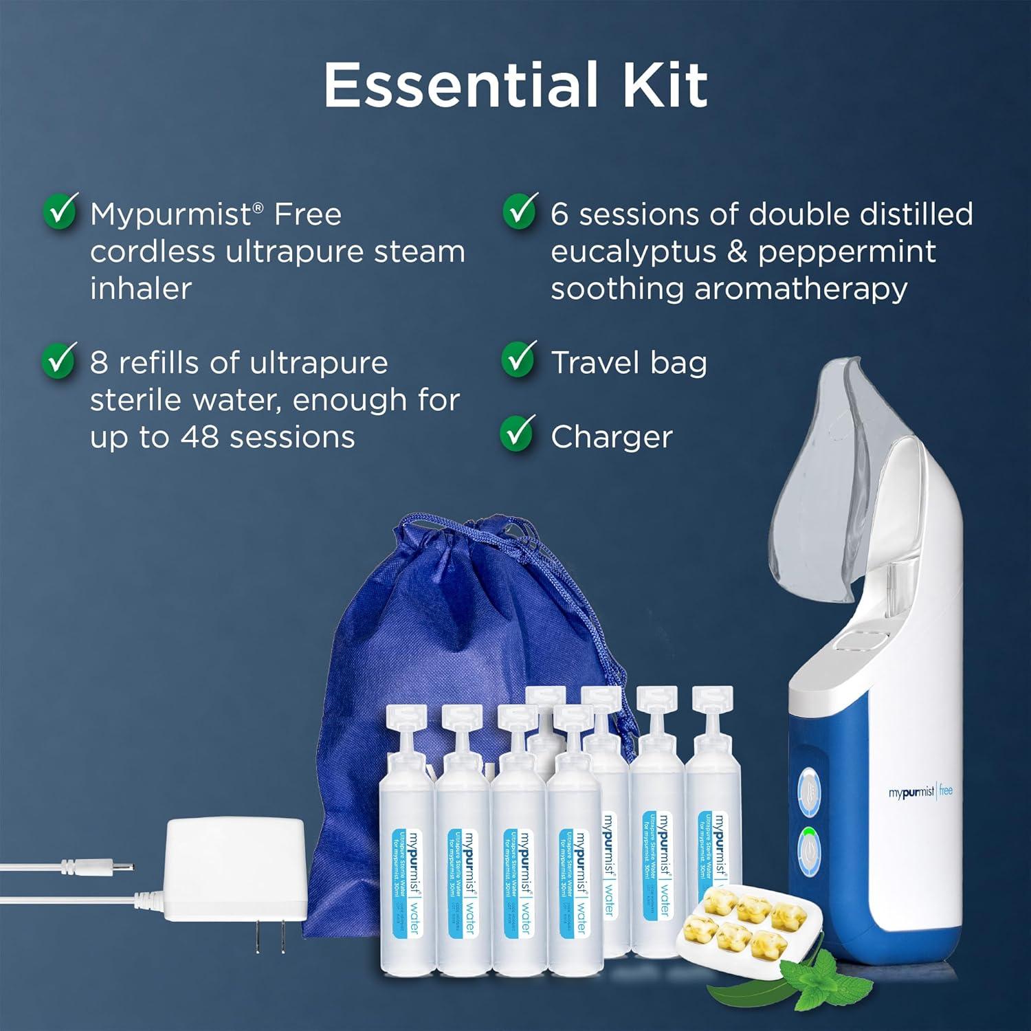 Inhalador de Vapor Mypurmist Free Ultrapure - Portátil y a Batería