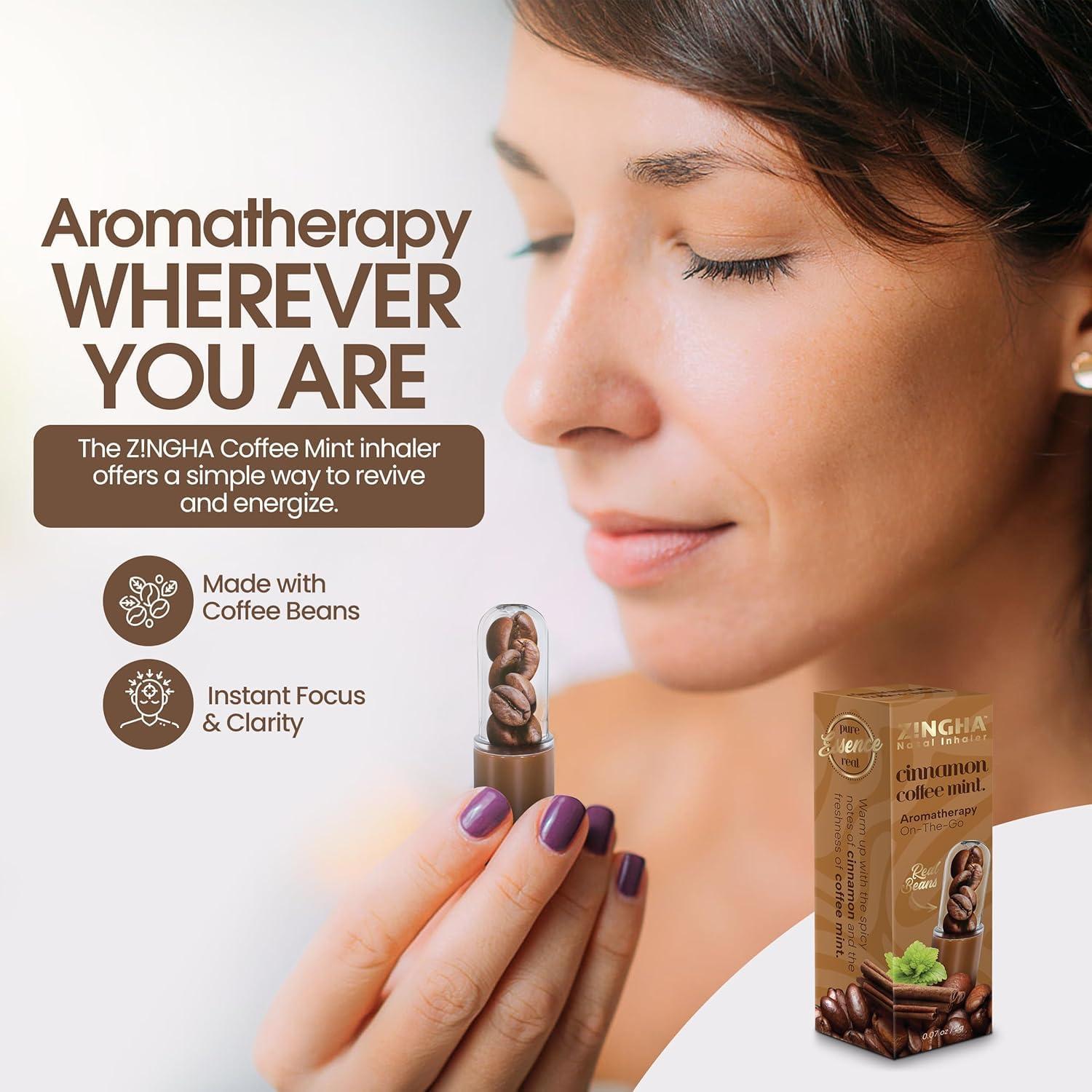 Stick de Aromaterapia ZINGHA Menta de Café - Energía Natural