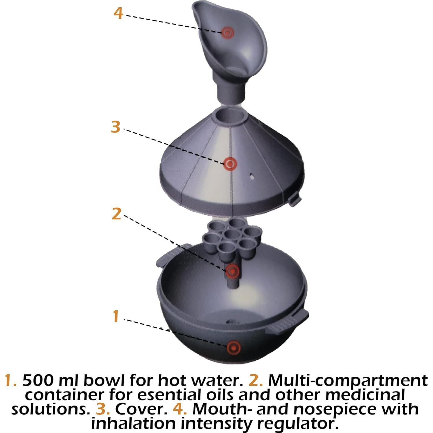 Inhalador de Vapor Genérico Chudesnik-500, 500 ml para Aromaterapia