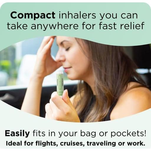 Inhalador Nasal Nausology - Aceites Esenciales - Paquete de 4