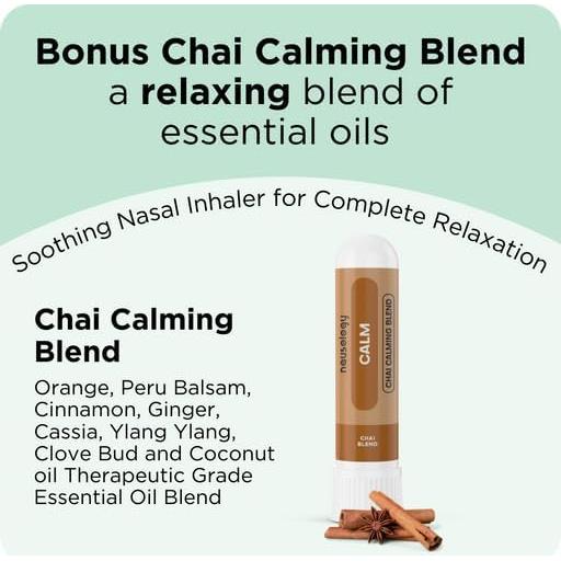 Inhalador Nasal Nausology - Aceites Esenciales - Paquete de 4