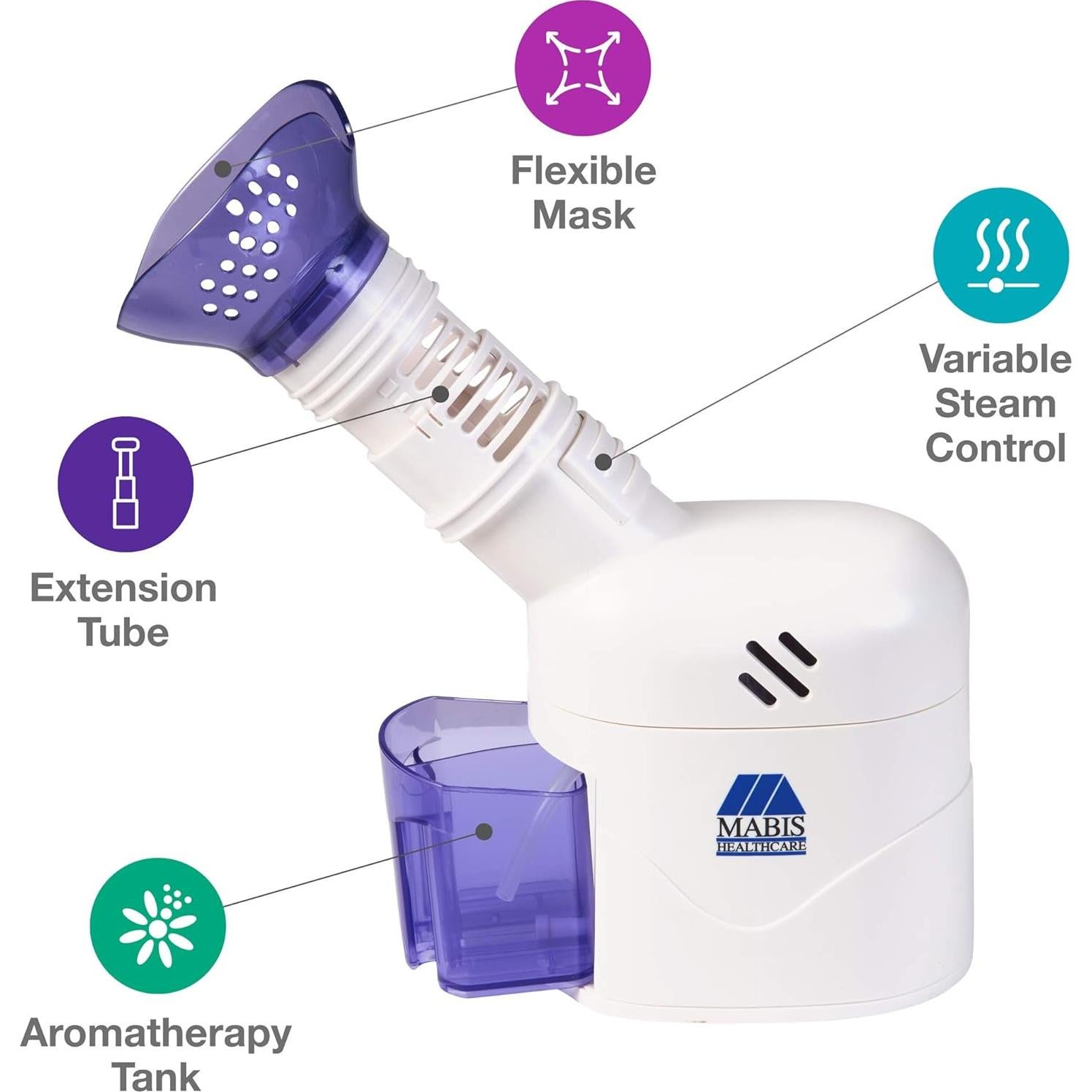 Vaporizador Facial MABIS 25mL con Difusor de Aromaterapia