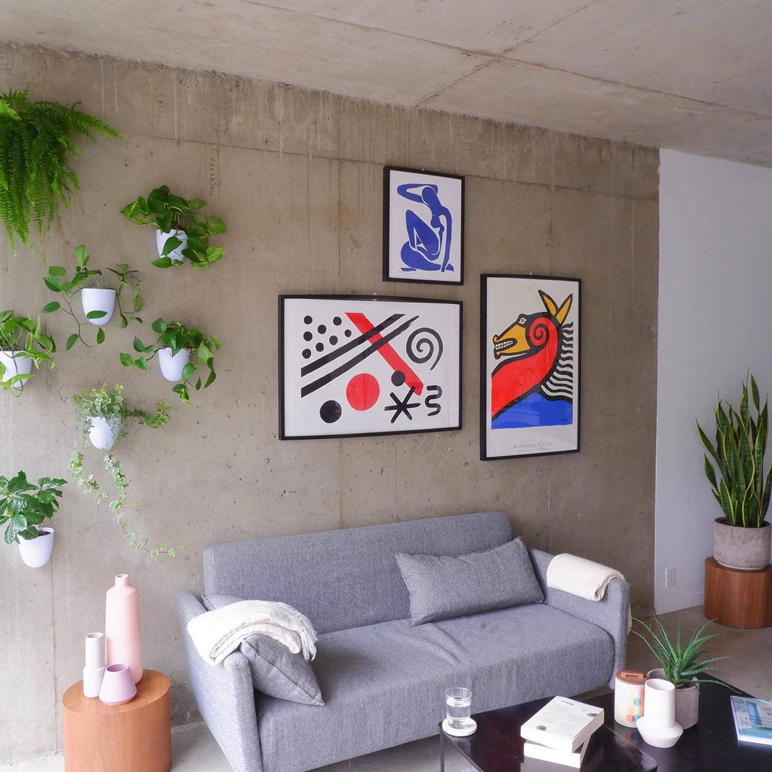 Macetas de Pared Autorriego Make Good - Juego de 3 Blancas