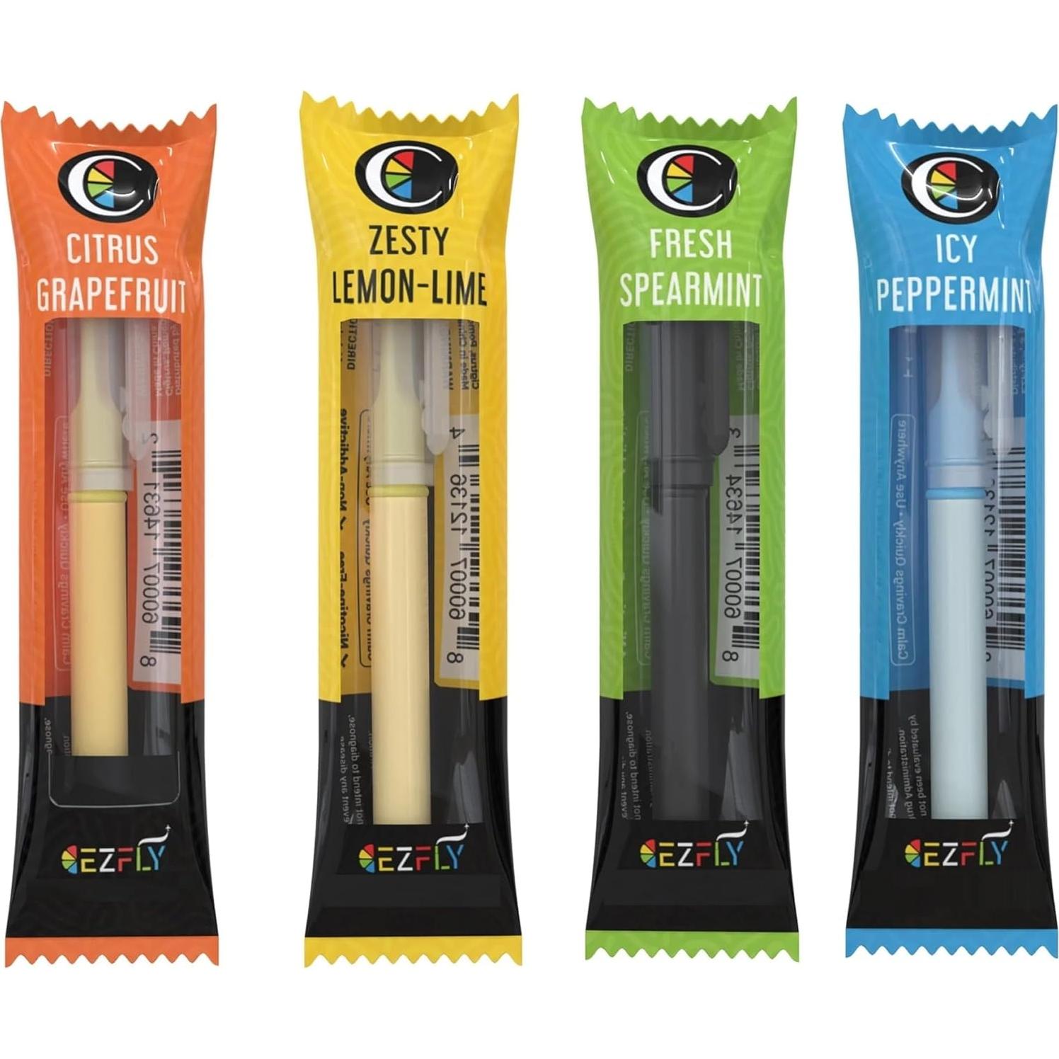 Inhalador de Aromaterapia EZFly - Portátil y Ligero, 4 Aromas