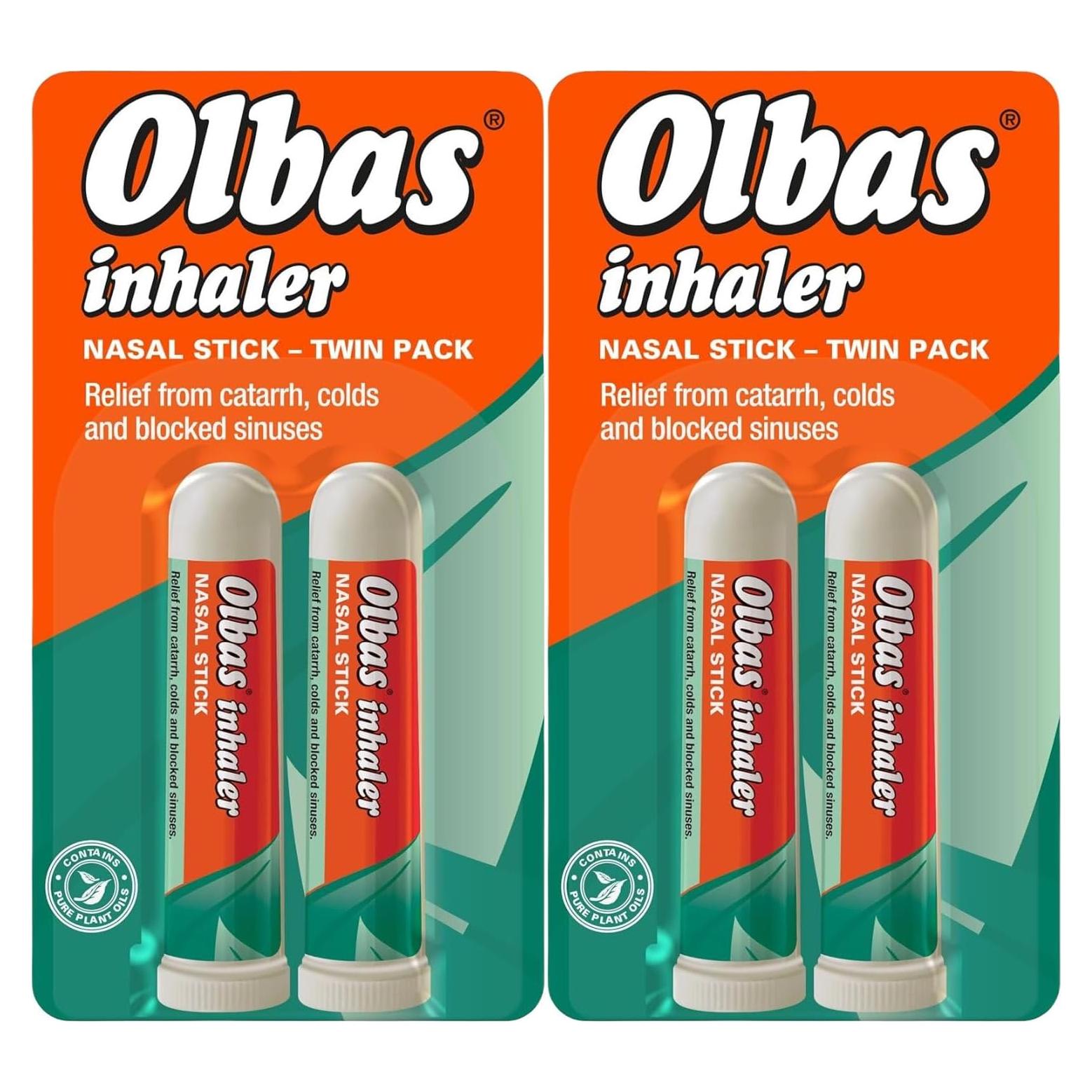 Inhalador Doble Genérico 2x695mg - Sin Fragancia, 4 Palitos