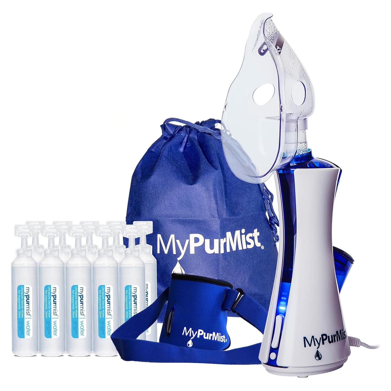 Inhalador de vapor portátil MyPurMist Classic con soporte