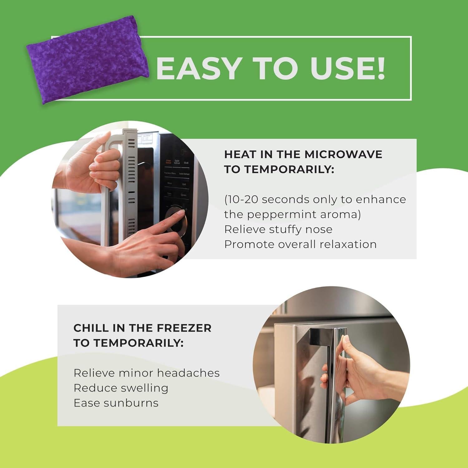 Almohadilla de Alivio de Senos de Menta Nature Creation 19x10cm