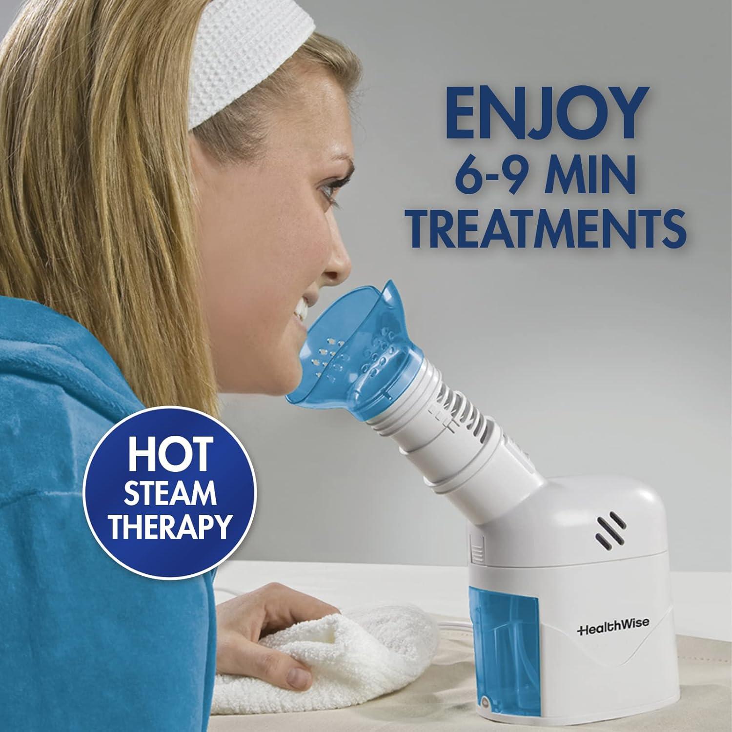 Inhalador de Vapor HealthWise 59-525 | Terapia Respiratoria y Facial