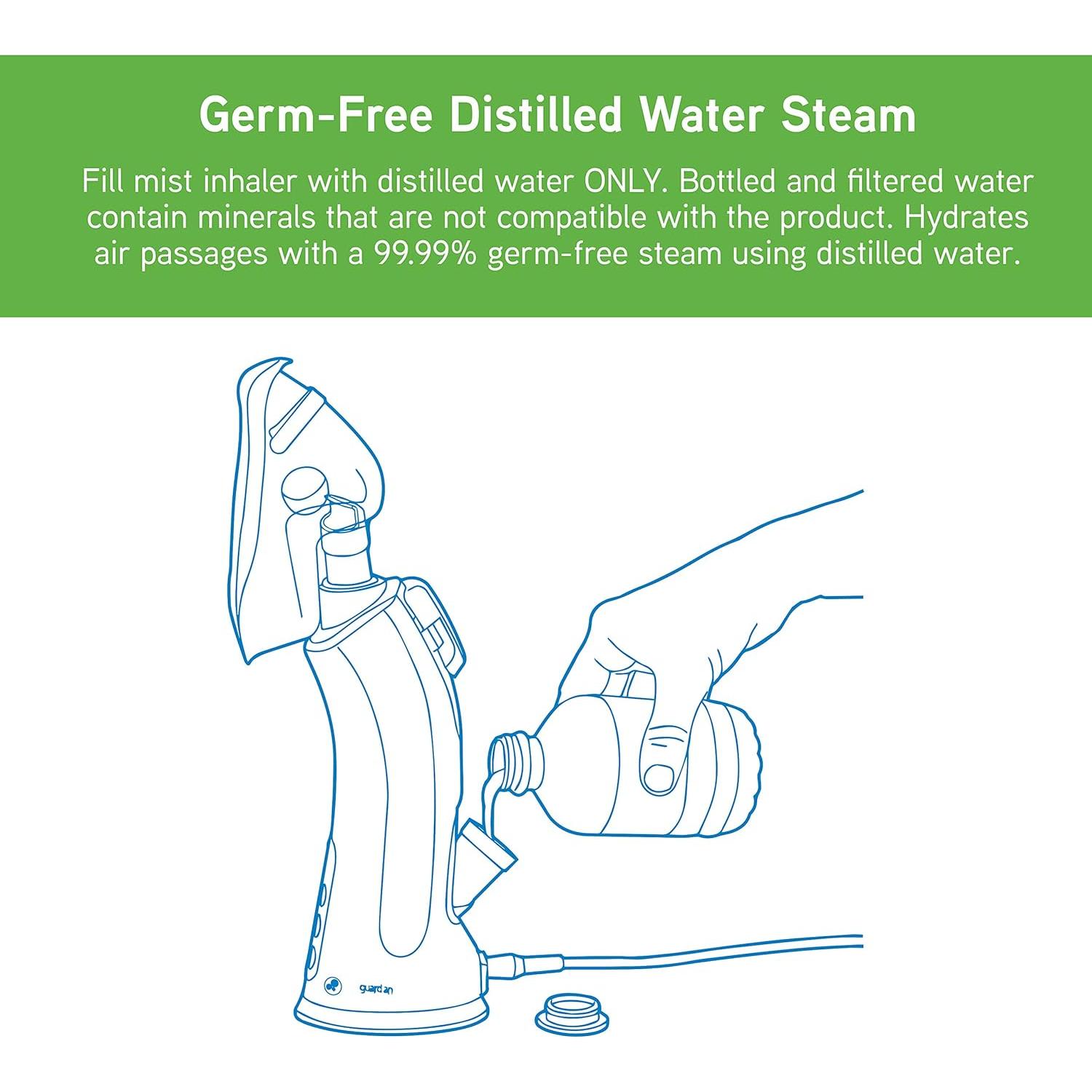 Inhalador de Vapor Caliente PureGuardian MST55 Portátil 295g