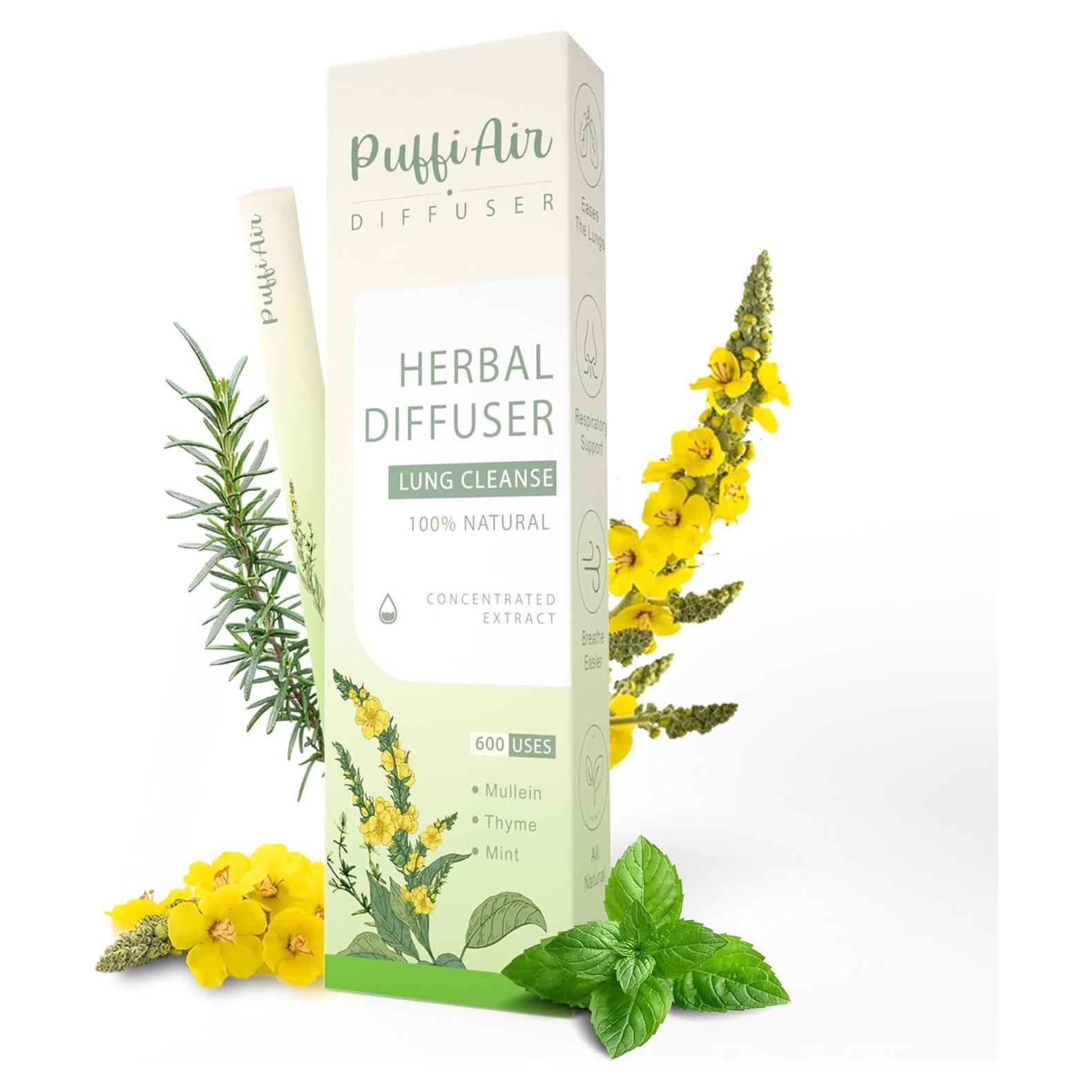 Difusor Herbal TWINSTECH 1 Fl Oz con Mullein, Tomillo y Menta