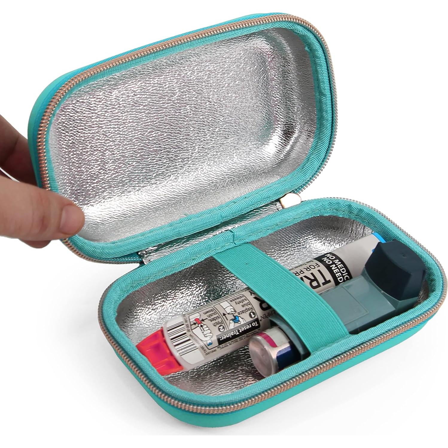 Estuche de Inhalador de Asma CASEMATIX Compacto 17.78x10.16cm