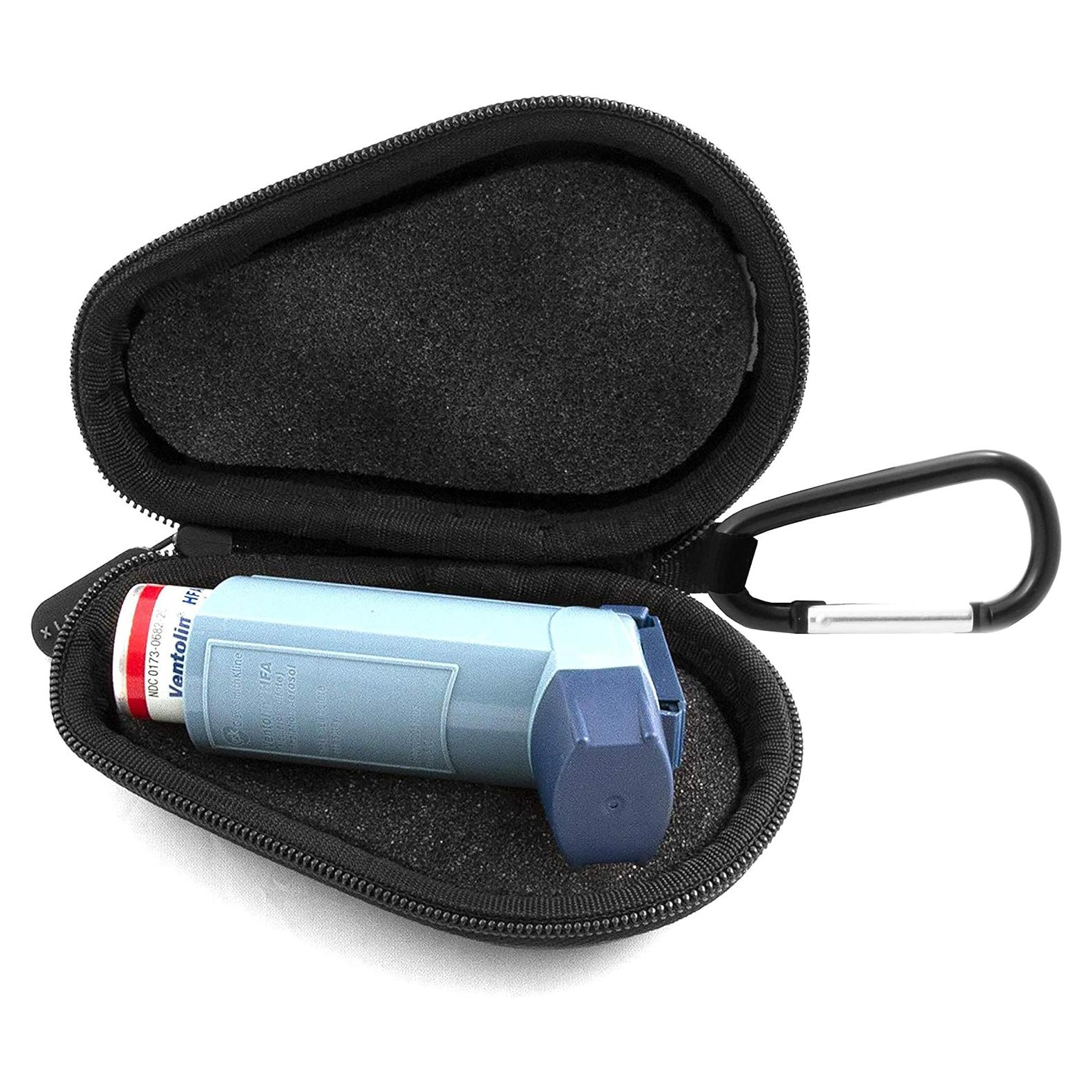 Estuche de viaje para inhalador de asma CASEMATIX 12.7x12.7cm