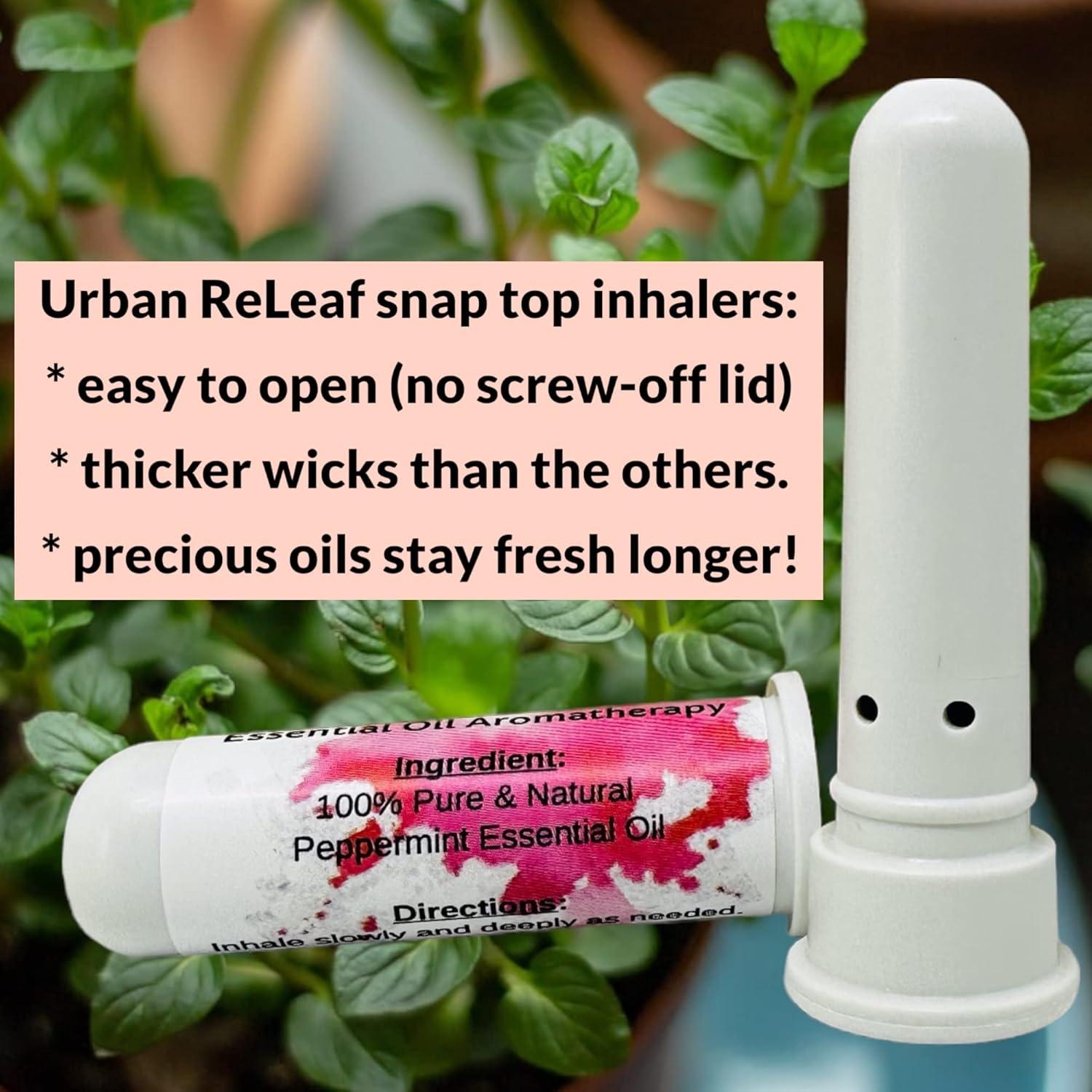 Inhaladores Nasales de Aromaterapia Urban ReLeaf - Set de 2 Menta Pura