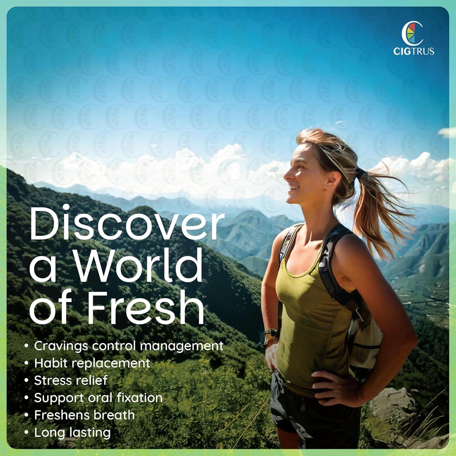 Inhalador Natural Sin Nicotina Cigtrus - Menta Fresca 3PCS