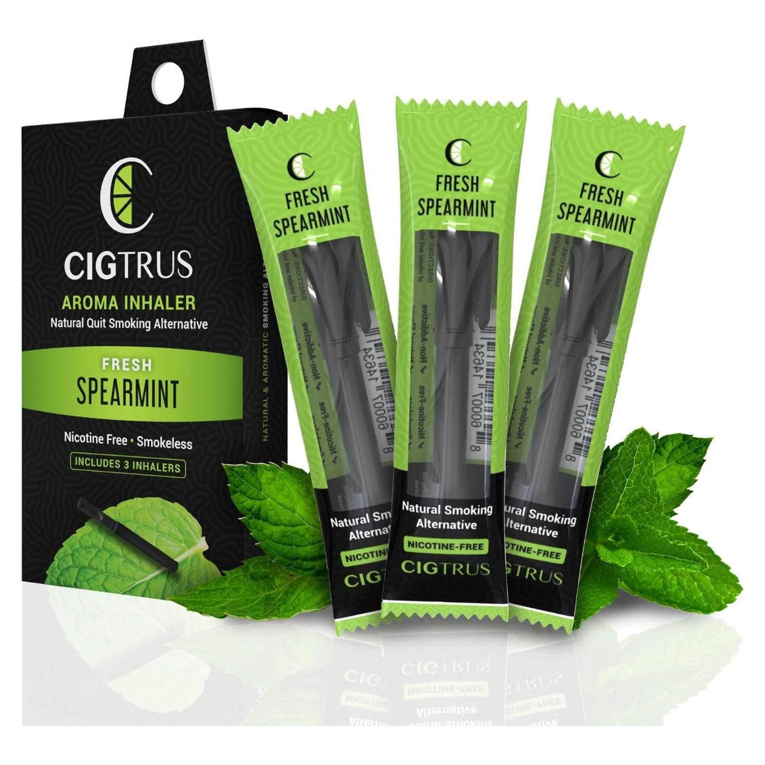 Inhalador Natural Cigtrus Menta Fresca 3 Piezas Sin Nicotina