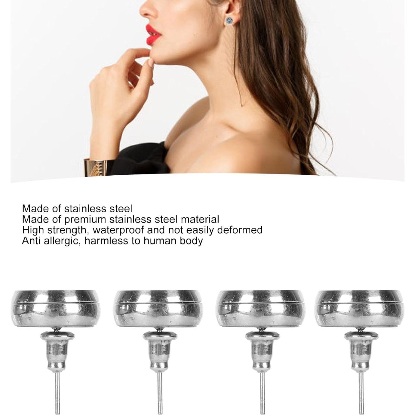 Stainless Steel Essential Oil Diffuser Earrings, Aromatherapy Effect, Multipurpose, Ideal Gift, Compact and Portable