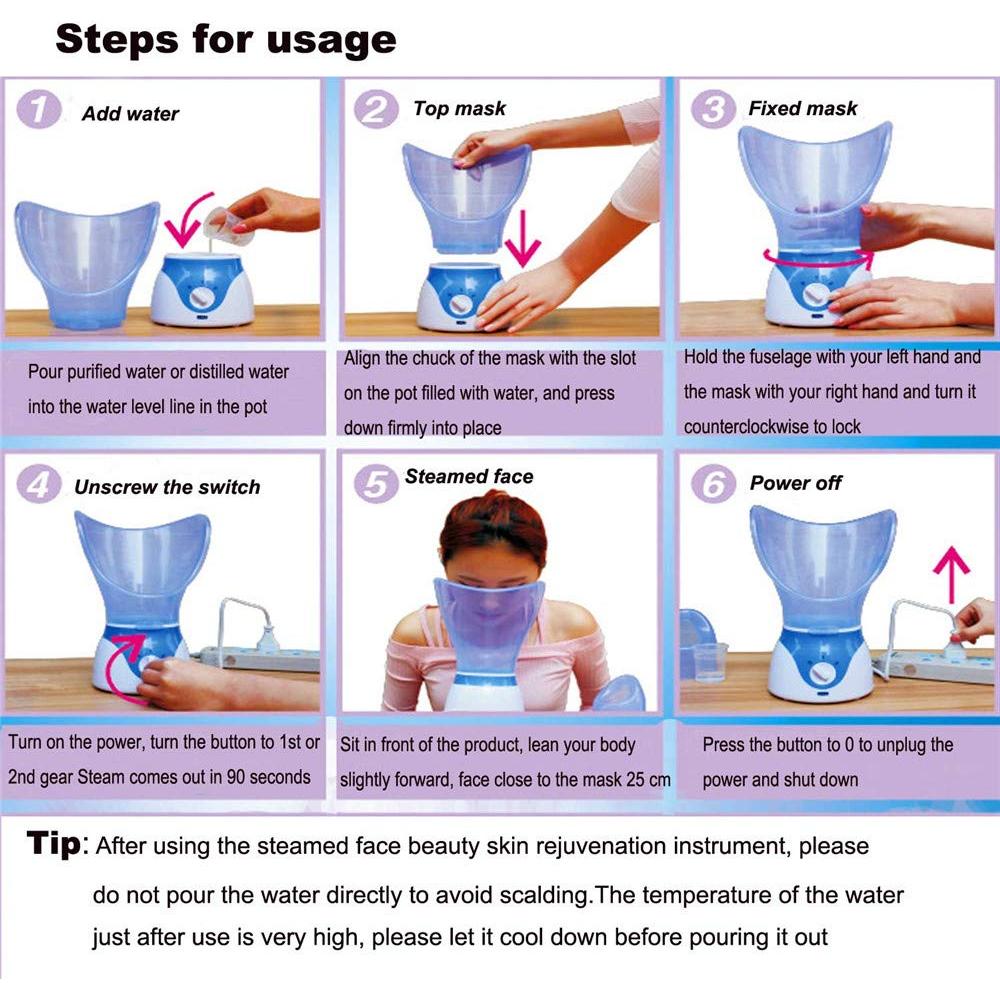 Vaporizador Facial Profesional MHJLBJQ 130W 40ml Hidratante