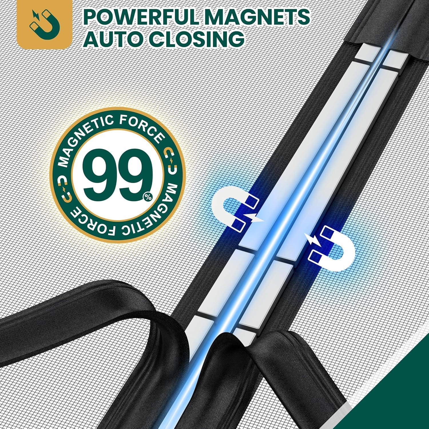 Malla de Puerta Magnética HADOR 36x96 cm Resistente