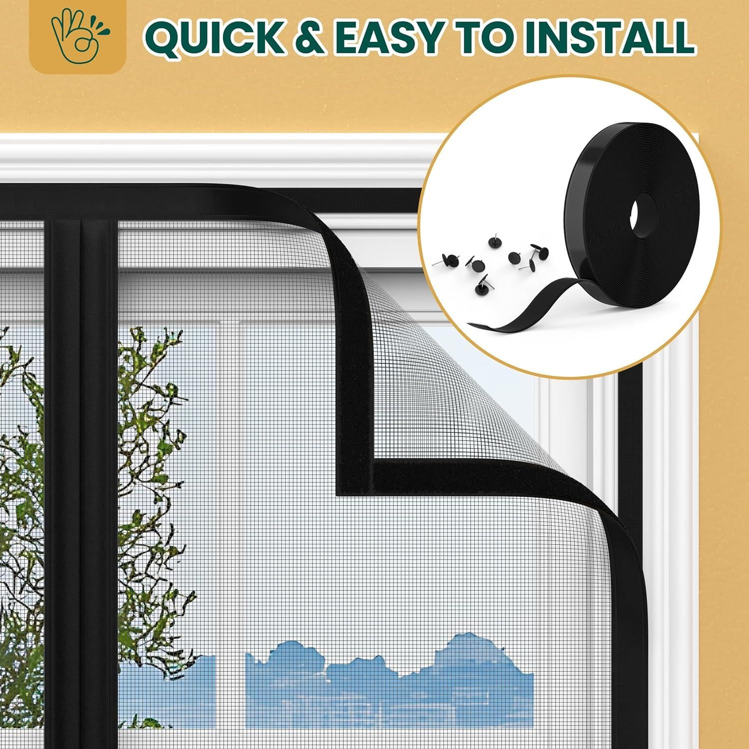 Malla de Puerta Magnética HADOR 36x96 cm Resistente