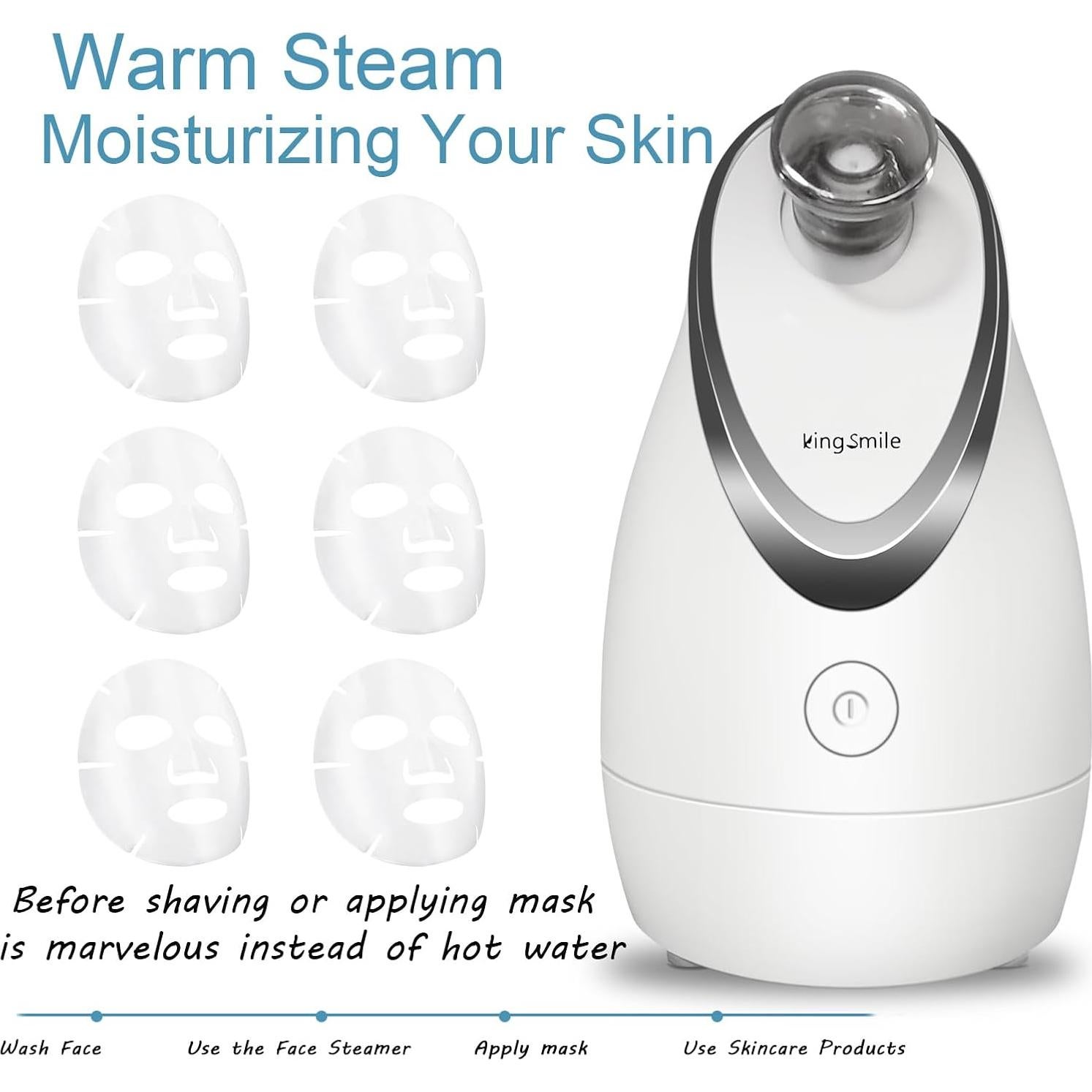 Vaporizador Facial Kingsmile KS-2300 Compacto 3 en 1 100ml