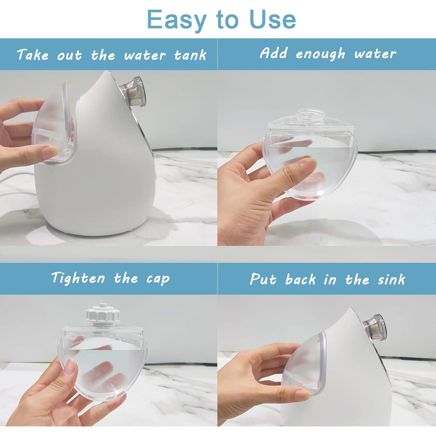 Vaporizador Facial Kingsmile KS-2300 Compacto 3 en 1 100ml