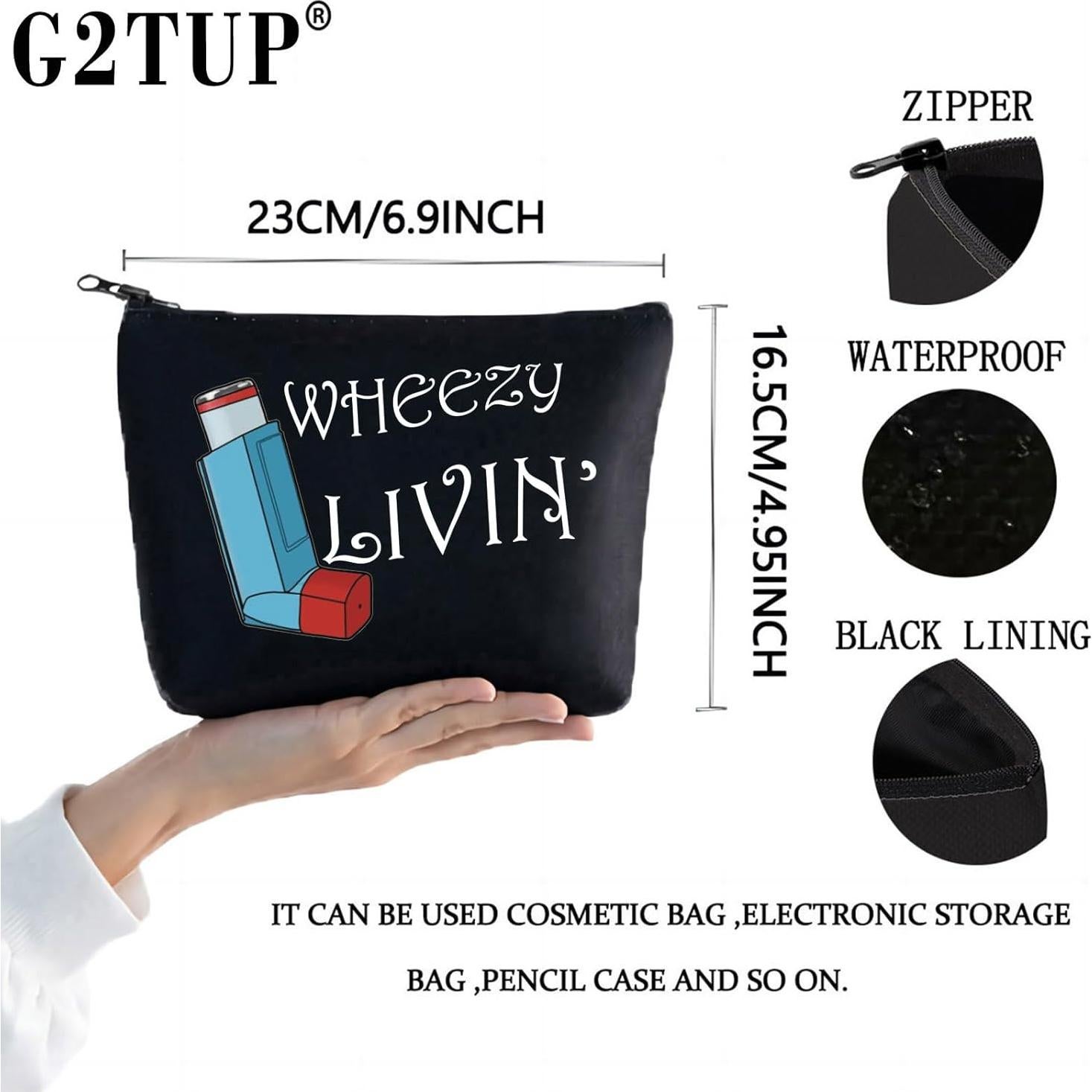 Bolsa Inhalador de Asma Wheezy Livin 23x17 cm Humorística