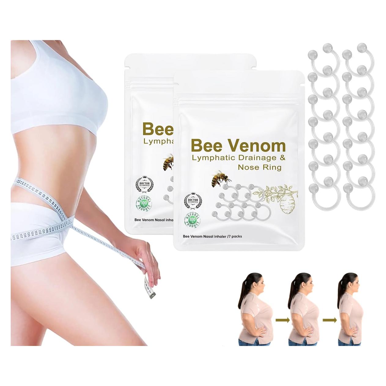 Anillo Nasal de Drenaje Linfático Veneno de Abeja 14 Piezas
