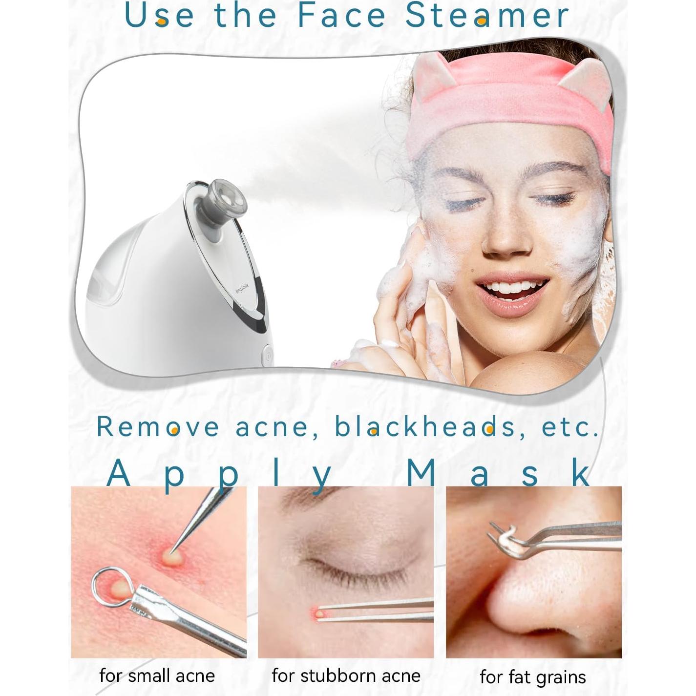 Vaporizador Facial Kingsmile 3 en 1 Compacto con Aromaterapia