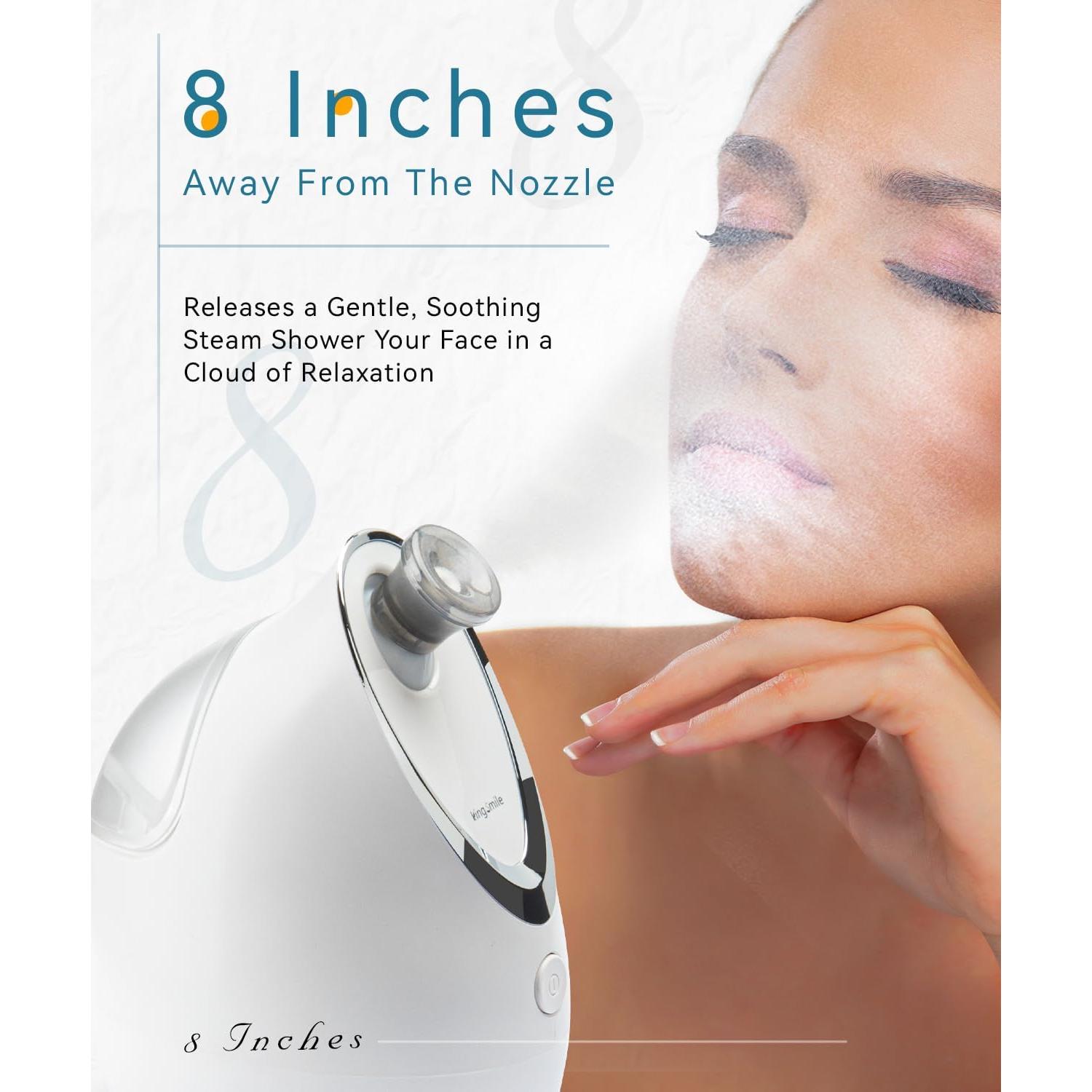 Vaporizador Facial Kingsmile 3 en 1 Compacto con Aromaterapia