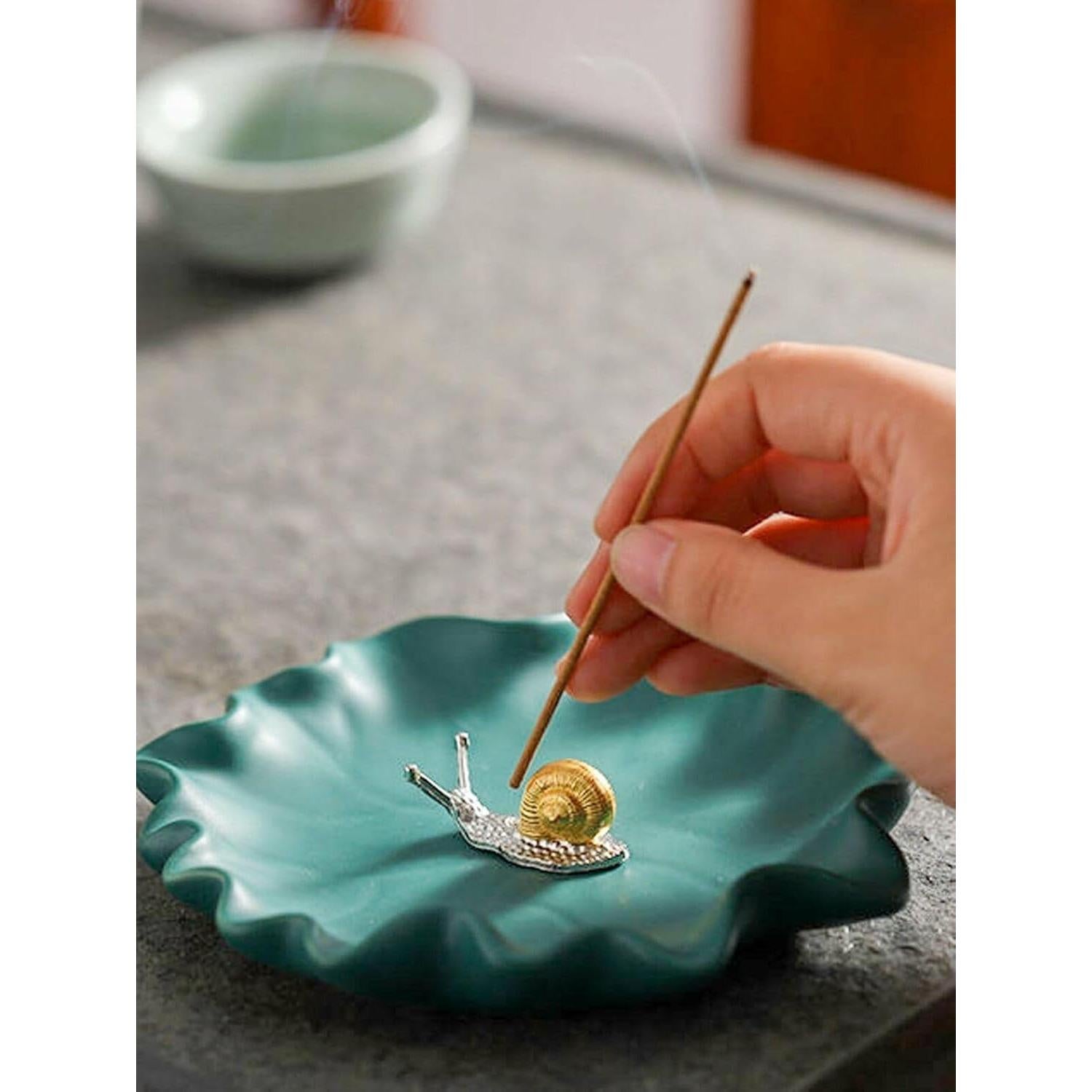 Soporte para Incienso en Forma de Caracol DPWOUM - 2 Piezas