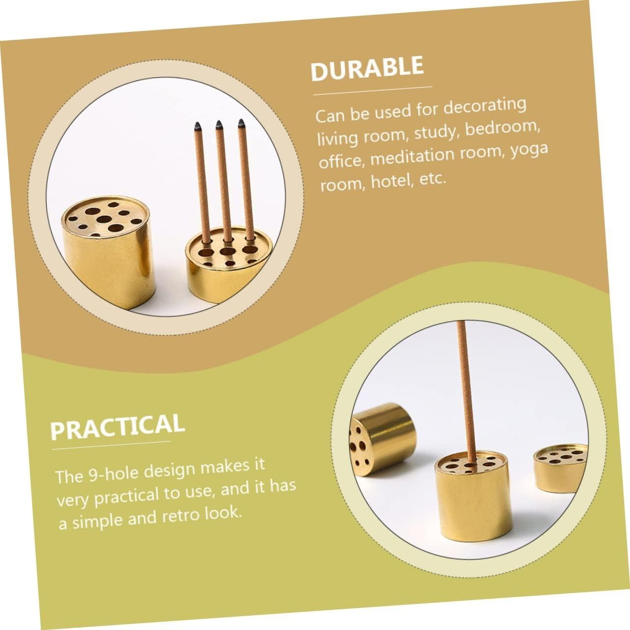 Soporte para Incienso VOSAREA de Cobre Dorado - 4 Piezas