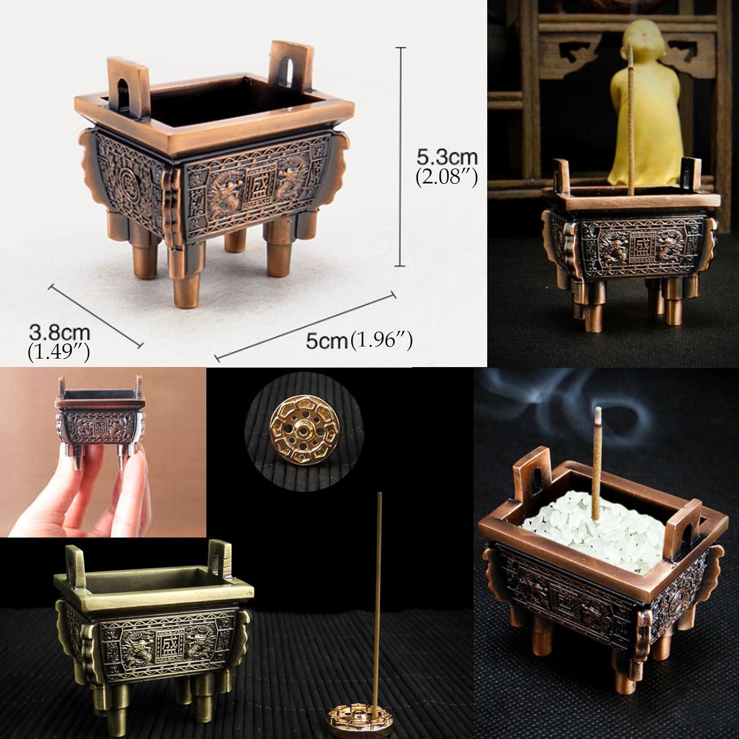 Soporte para Incienso TRENDBOX Modelo B Bronce Vintage 3.8x5x5.3cm