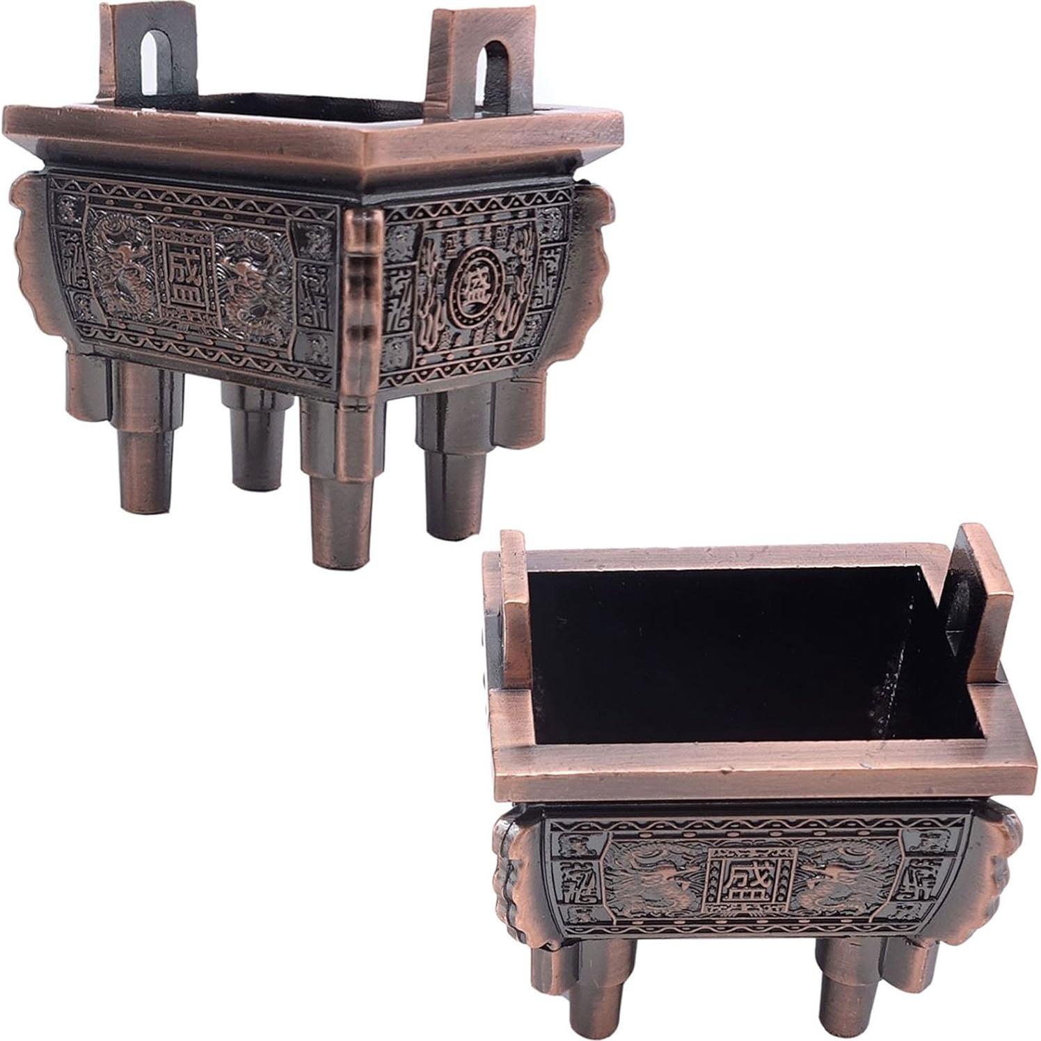 Soporte para Incienso TRENDBOX Modelo B Bronce Vintage 3.8x5x5.3cm
